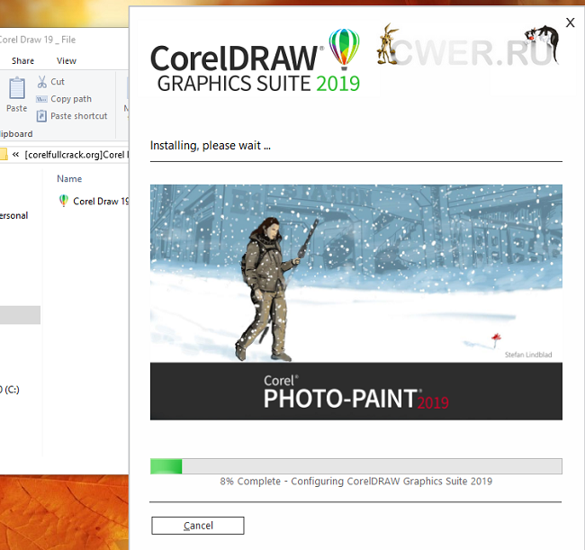Hoàn tất càu đặt Corel 2019