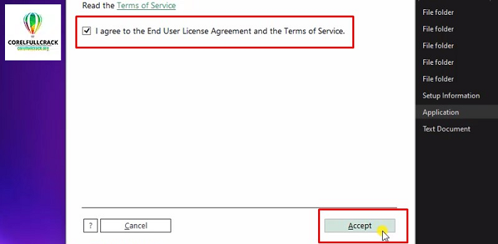 Nhấn Accept